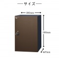 コルディア120ライト ポスト無し 左開きタイプ 前出し マットグレー 写真6