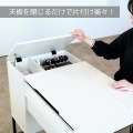 セルフネイルデスク デスク 机 作業台 ドレッサー セルフネイル 収納 ジェルネイル マニキュア ネイル サロン ハンドメイド ホワイト LBD-900-WW ビビラボ 写真6