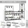 ビザールプランツラック ハーフ棚板 1枚 LPR-800取り付け用 追加パーツ 植物 棚 観葉植物 植物棚 ダクトレール 写真6