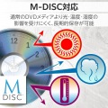 ポータブルDVDドライブ/USB Type-C/動画再生&データ書き込み&編集/ブラック 写真6