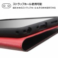 arrows Be4 Plus 耐衝撃 手帳 マグネット/ブラック/レッド 写真6