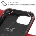 iPhone 13 Pro Max 手帳 シンプル マグネット/ブラック/レッド 写真6