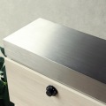 スタンドポスト 郵便ポスト 小物置き 置き配 鍵付き ダイヤル式 アジャスター付き 錆びにくい 工事不要 【Lexi(レクシー)】(グレージュ/ホワイト木目) 写真6
