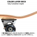 美しい木目を生かしたシンプルなデザイン コンプリート スケートボード 31インチ【夜間指定は18-21時になります。】 | ABEC5 ベアリング 写真6