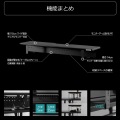 ワイド モニタースタンド BHS-1100MS-BK 配線隠し モニターアーム 取り付け可能 モニター台 卓上 ラック ケーブル 収納 クランプ デュアルモニター対応 写真6