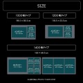 挟めるデスクマット 120 ブラック 写真6