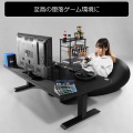 Bauhutte (バウヒュッテ) 電動スーパーゲーミングデスク スーパーロー 脚部のみ (幅140×奥行き70cm,天板高 40?73cm) BHD-1400FAL-BK 写真6