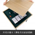 シークレット麻雀卓 ローテーブルにもなる雀卓 点棒引き出し 場風プレート 付属 74cm×74cm×高さ37cm BMJ35L-AK 写真6