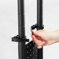 バウヒュッテ パソコンデスク BHD-1200M ブラック | デスク パソコンデスク 昇降 高さ調節 幅120 奥行55 オフィスデスク テレワーク  写真6