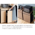 ダストボックス 分別ドロワー 45L 木目調 NotT DB-F2200 ホワイト 宮武製作所 | キャスター付き 写真6