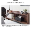 ヘッドボード 幅100 高さ50 HB-F1000 ブラウン 宮武製作所 | 寝室 ベッド 収納 コンセント シンプル 写真6