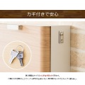 メールボックス 壁掛け式 幅35 MB-1300M ナチュラル 宮武製作所 | 郵便受け 玄関 庭 鍵付き 写真6