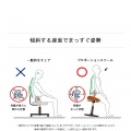 プロポーションスツール CH-800L ライトグレー 宮武製作所 | 椅子 昇降式 回転座面 背筋 猫背 矯正  写真6