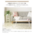 テーブル ミニテーブル リビングテーブル センターテーブル 折り畳み 白 省スペース スリム 幅90 コーヒーテーブル リビング用 ブラウン 写真6
