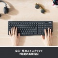 サイレント ワイヤレスキーボード K295 グラファイト 写真6
