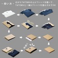 TATEMU【たてむ】グレイ色18枚セット TTM-GY18 | 本棚 本 収納 シャツ Tシャツ オシャレ 衣替え 収納グッズ 簡単 写真6