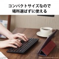 Bluetoothコンパクトキーボード/パンタグラフ式/薄型/マルチOS対応/ブラック 写真6