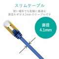 ツメ折れ防止スリムLANケーブル(Cat7準拠) 写真6