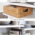 カウンター下収納 オープンラック 棚 木製 ユニット収納 ホワイト 白 幅90 奥行29.6 高さ84.9cm 白井産業 PTS-8590R WH ピタシエ 写真6