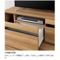 テレビ台 白井産業 65V型対応 リビングの家具を揃えられるコーディネート家具 ローボード 組立簡単 ナチュラルブラウン 幅150 高さ37 奥行41.9cm NTU-3515H NA 写真6