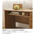 デスク 白井産業 机 パソコンデスク デスクワーク 作業台 収納 中棚付き リビング 約幅60 奥行42 高さ72cm ナチュラルブラウン ナチュリカ NTU-7060DESKNA 写真6
