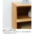 オープンラック 白井産業 棚 シェルフ 本棚 インテリア棚 収納 リビング おしゃれ 木目 約幅60 奥行42 高さ72cm ナチュラルブラウン ナチュリカ NTU-7060RNA 写真6