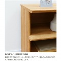 オープンラック 白井産業 棚 シェルフ 本棚 リビング収納 背面化粧有 配線穴 ナチュラルブラウン 幅90 高さ72 奥行42cm ナチュリカ NTU-7090R NA 写真6