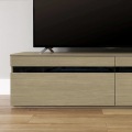テレビ台 白井産業 幅150cm 高さ37cm グレー 65V型対応 TVボード ローボード ナチュリカ 写真6