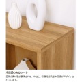 フリーラック シェルフ 白井産業 飾り棚 オープンラック 横置き可 正方形 マス目 木目調 ナチュラルブラウン 幅124 高さ124.2 奥行29.7cm レジェルノLGE-1212NA 写真6
