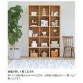 フリーラック 白井産業 ラック 収納 マス目ラック 飾り棚 本棚 シェルフ 横置き可 リビング 約幅124cm 高さ206cm ナチュラルブラウン レジェルノ LGE-2112NA 写真6