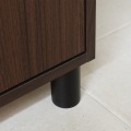 下駄箱 シューズボックス 白井産業 幅81cm 高さ114cm ダークブラウン 扉 約28足収納 靴箱 玄関収納 シューズラック フルニコ 写真6