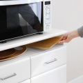 レンジ台 食器棚 幅78cm 高さ181cm ホワイト 白単色 キッチン 家電 収納 シンプル キッチン収納 ベアルモ 写真6