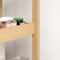 キッチンワゴン 3段 幅60cm 高さ85cm ナチュラルブラウン 石目調 メラミン天板 キャスター付 キッチン収納 ベアルモ 写真6