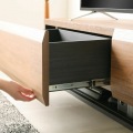 テレビ台 白井産業 幅150cm 高さ36cm ダークブラウン 65V型対応 木質感のあるローボード ログーノ 写真6