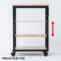 木目調プリンタスタンド(W500) 写真6