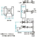 サンワサプライ VESA規格 ( 75×75mm、100×100mm ) 対応 デュアルシステムアーム ( キーボード台 ) CR-LA601 | モニターアーム デュアル 写真6