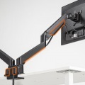 水平垂直多関節液晶モニターアーム(2面・ブラック) 写真6