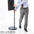 キャスター付モニタースタンド(ブラック) 写真6