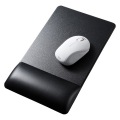 リストレスト付きマウスパッド(レザー調素材、高さ標準、ブラック) 写真6
