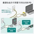 USB PD対応AC充電器(PD100W・TypeCケーブル一体型) 写真6