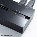 磁石付きUSB2.0手動切替器(2回路) 写真6