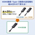 4K対応ワイヤレスHDMIエクステンダー(Type-C接続用・送信機のみ) 写真6