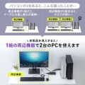 4K対応DisplayPortパソコン切替器(エミュレーション非搭載・2:1) 写真6