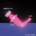 ケーブル巻取り光学式マウス(ブラック) 写真6
