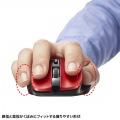 BluetoothブルーLEDマウス(5ボタン・レッド) 写真6