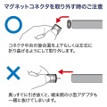 Magnet脱着式microUSBケーブル1m 写真6