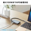 USB Type C-HDMI/VGA変換アダプタ(4K/30Hz/PD対応) 写真6