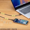 USB 2.0 Type-Cケーブル(PD60W・3m・ブラック) 写真6