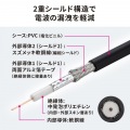 SDIケーブル(HD-SDI/3G-SDI対応) 2m 写真6