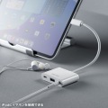 イヤフォンジャック付きType-Cハブ 写真6